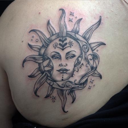 Tattoos - Sun & Crescent Moon - 108728