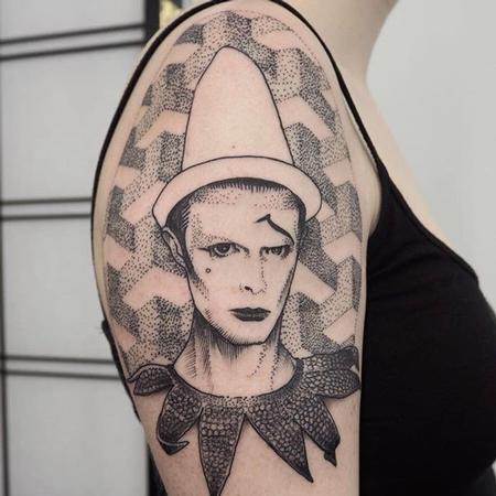 Tattoos - Blackwork David Bowie - 121735
