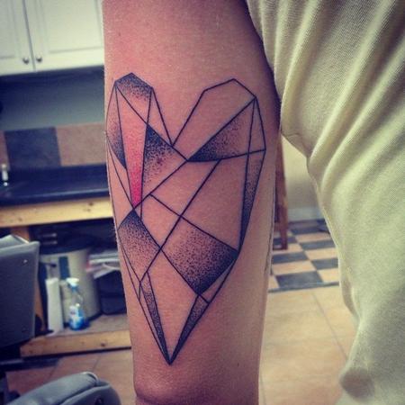 Tattoos - Geometric Heart - 108347