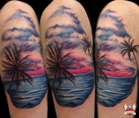 Tattoos - Hawaiian sunset - 109063