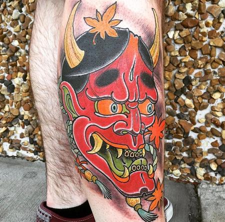 Tattoos - Japanese Mask - 122969