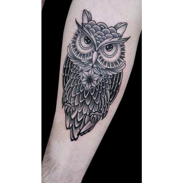 Moody Owl by Obi: TattooNOW