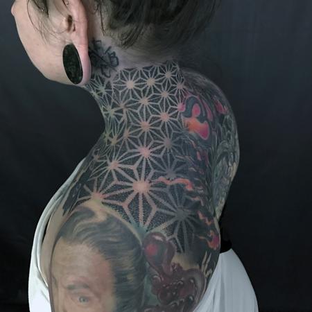 Tattoos - Neck Pattern Work - 127427