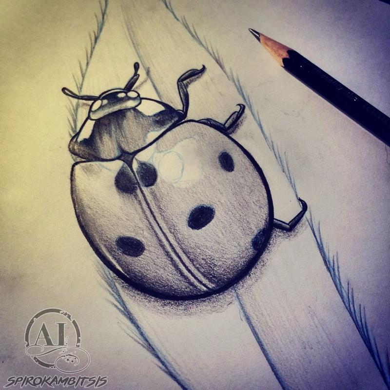 Ladybug sketch by Spiro Kambitsis: TattooNOW