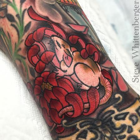 Tattoos - Mouse in Flower - 121775