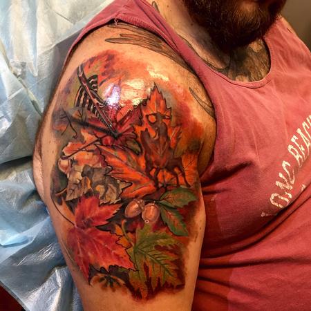 Tattoos - Fall leaves (in progress) - 108038