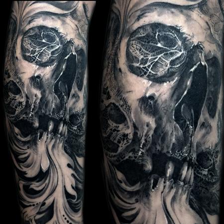Tattoos - Lace Skull - 119070