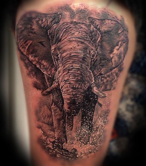 Memorial Elephant by Rakhee Shah: TattooNOW