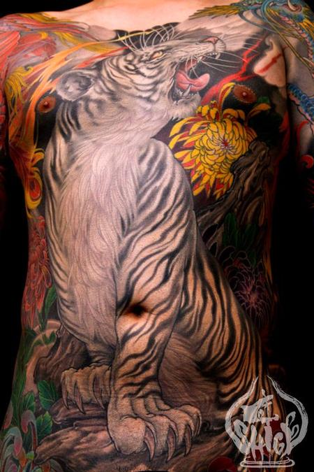 Tattoos - tiger tattoo - 92227