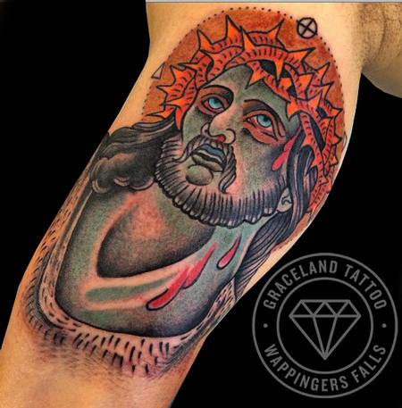 Tattoos - Radiant Christ Tattoo - 108003