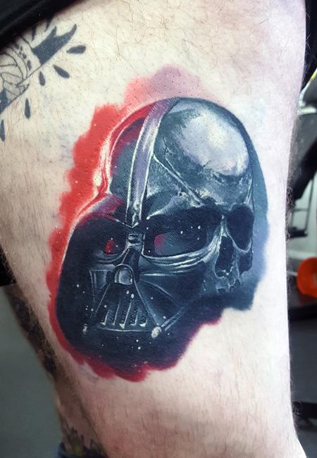 Tattoos - Healed Darth Vader Tattoo - 121765