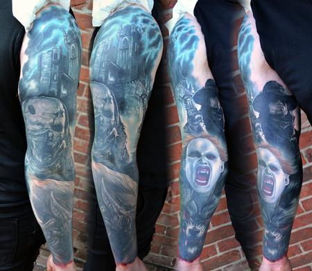 Tattoos - Van Helsing Sleeve Tattoo - 119613