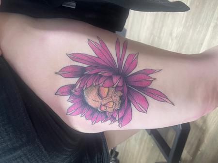 Tattoos - Skull flower - 146898