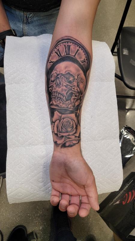 Tattoos - Skull rose - 146637