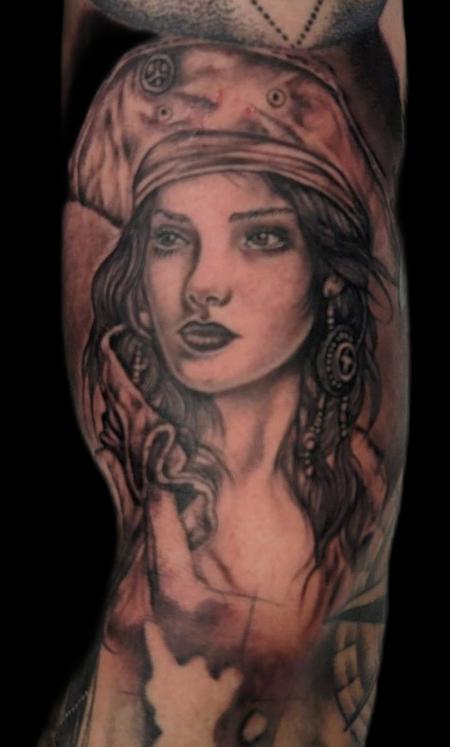 Tattoos - Pirate girl - 146645