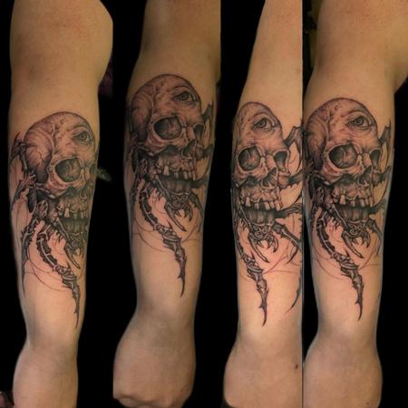 Tattoos - Spider skull - 146643