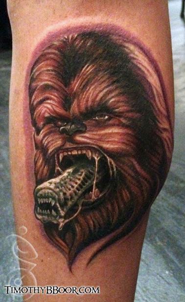 Tattoos - chewbacca alien - 67999