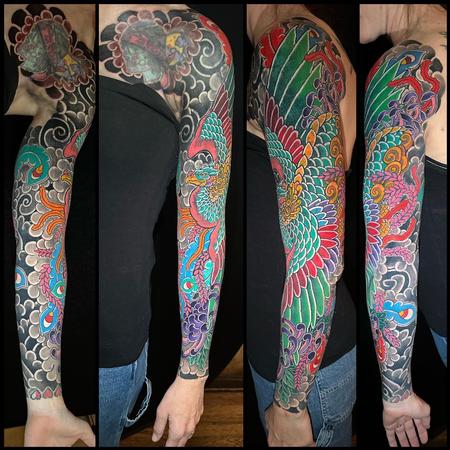 Boston Rogoz - Japanese Phoenix and chrysanthemum sleeve