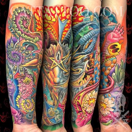 Tattoos - Psychedelic Sleeve - 142967