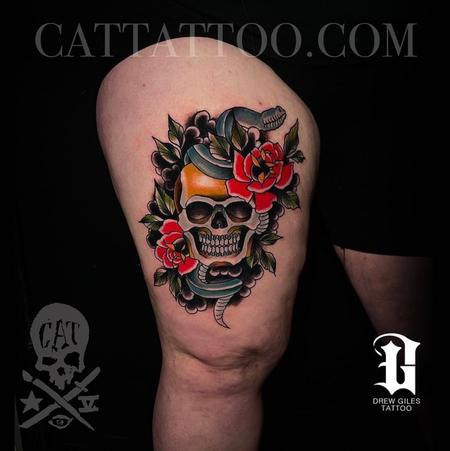 Tattoos - Snake and Skull - 143538