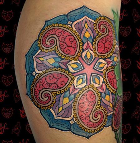 Tattoos - Paisley Mandala  - 128961