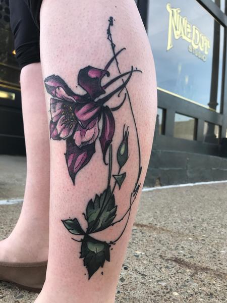 Tattoos - Healed Columbine  - 139689