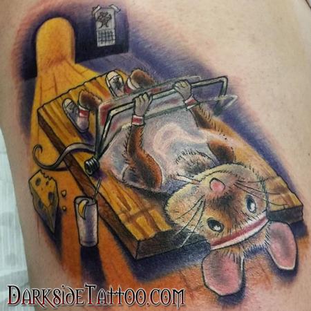 Tattoos - Color Mouse-trap Tattoo - 114089