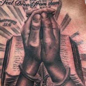 Tattoos - Praying Hands of Freedom - 146847