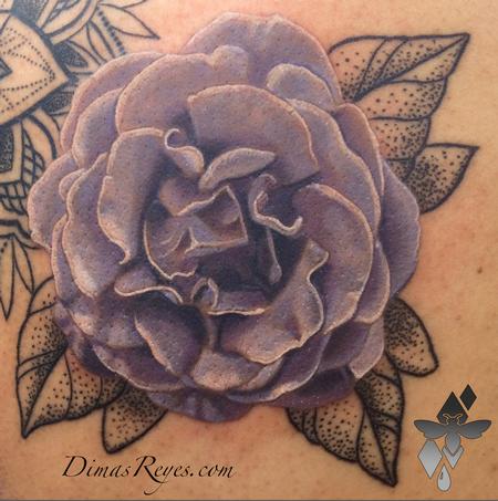 Tattoos - Realistic Flower Tattoo - 119286