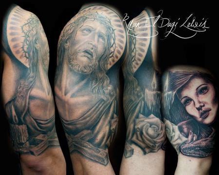 Tattoos - Religious Sleeve  - 89550