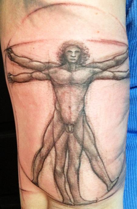 Tattoos - vitruvian man - 69868