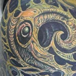 Tattoos - Swirling Hook Biomech Coverup - 146483