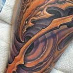 Spiral Biomech Leg Sleeve Tattoo Thumbnail