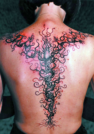 Tribal Vine Tattoo  Back by dfangs on DeviantArt