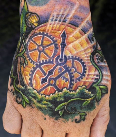 Oreborus clockwork pain and adaption tattoo idea | TattoosAI