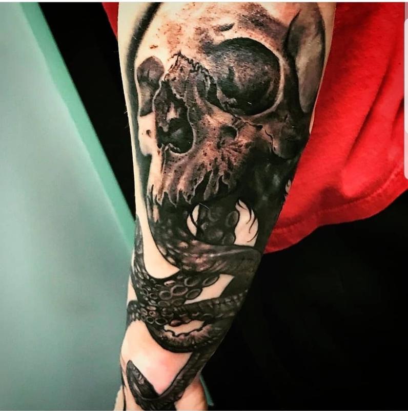 Lovecraftian Skull by David Gordon: TattooNOW