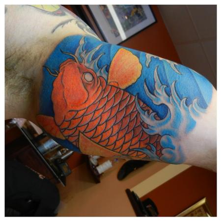 Tattoos - Koi under arm - 80199