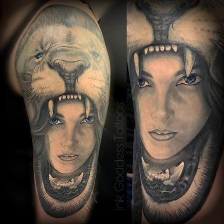 Tattoos - Maiden with Lion headdress by Haylo  - 141186