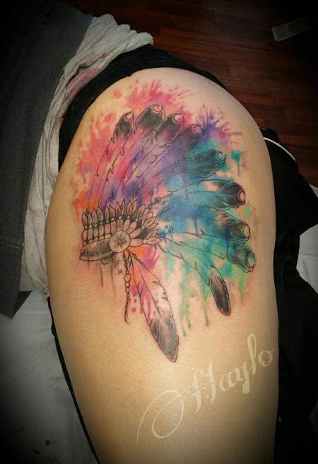 Tattoos - Watercolor Headdress by Haylo - 141352