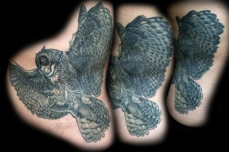 Tattoos - Great Horned Owl Tattoo by Haylo - 141215