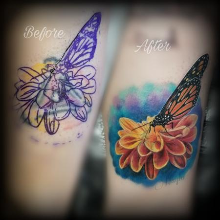 Tattoos - Butterfly cover up by Haylo - 141194