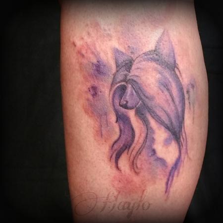 Tattoos - Watercolor Chinese Crested dog tattoo by Haylo - 141191