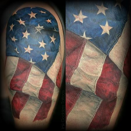 Tattoos - American Flag tattoo by Haylo - 141381