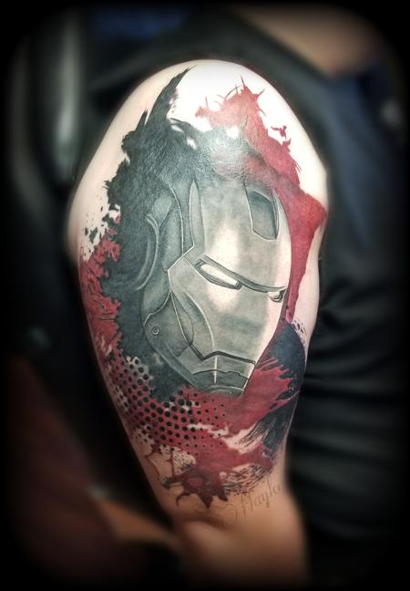 Tattoos - Ironman Trash Polka cover up by Haylo - 141195