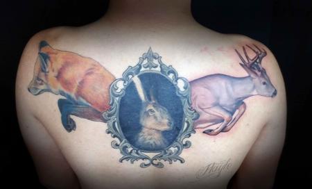 Tattoos - Fox, hare and deer - 109903