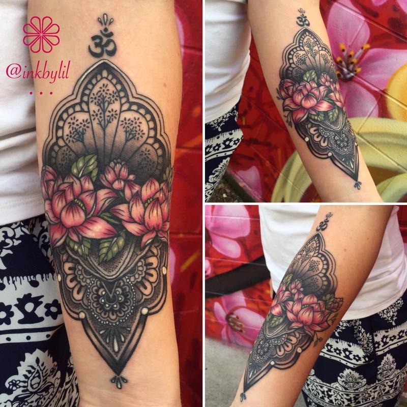 Mandala and Flowers Tattoo by Lil Jackson: TattooNOW