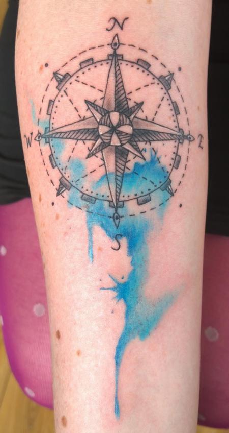 Tattoos - Geometric Watercolor Tattoo  - 112062