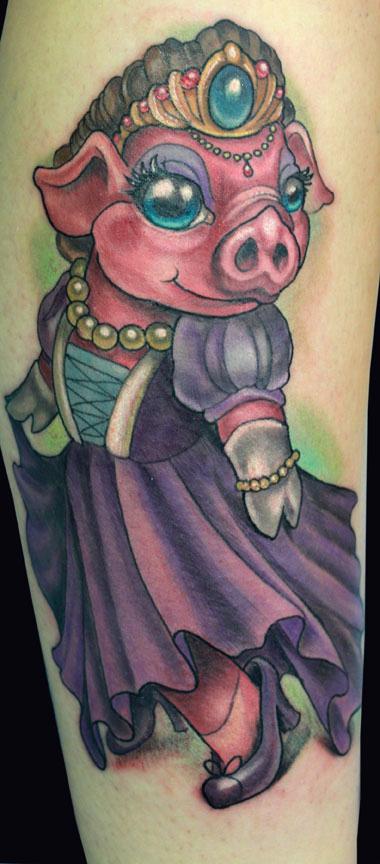 Tattoos - Pig Princess tattoo - 89385