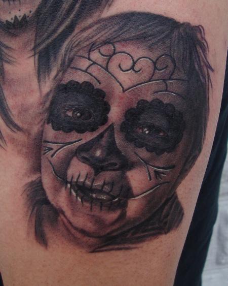 Tattoos - Baby Day of the Dead Portrait - 106690