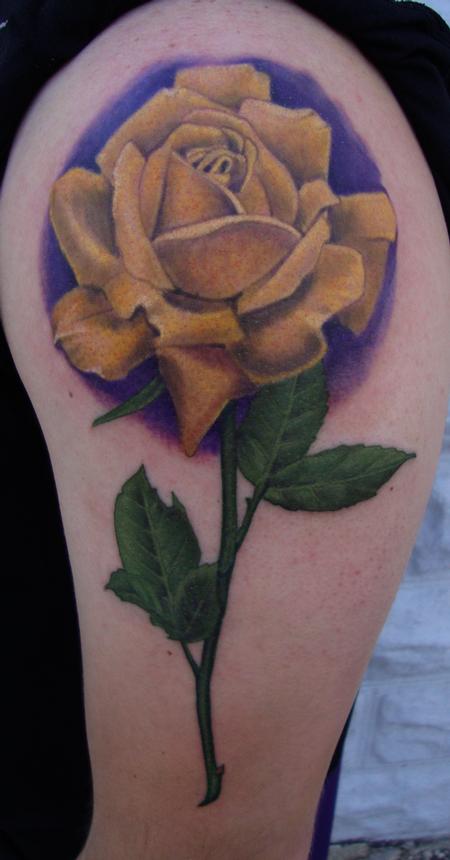 Tattoos - Yellow Rose - 107860